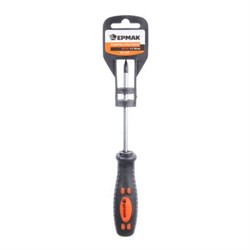 Отвертка РН1 5х100мм крестовая с прорезиненной ручкой (+) ЕРМАК 651-107