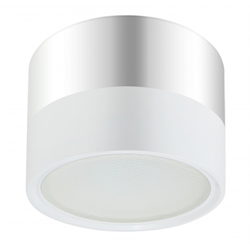 OL7 GX53 WH/CH Подсветка ЭРА Накладной под лампу Gx53, алюминий, цвет белый+хром Б0048533 - фото 70670