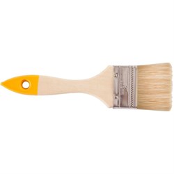 Кисть плоская   75мм нат. щетина черная с  дер. ручкой, ТРЕЙСИ Профи (12шт/уп) ЛКМ 20116-175  20116-175