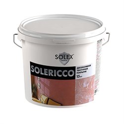 Штукатурка декоративная SOLEX Solericco (для создания эксклюзивных интерьеров) 15кг ведро 7864312