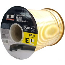 Уплотнитель для окон E 150mx9mmx4mm Черный Tytan Professional 91515