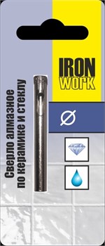 Сверло по керамике и стеклу 20,0мм алмазное (трубчатое) IRON WORK, 201020