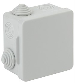 Коробка распаячная ОУ КОР 80х80х50мм с гермовводами 7 вх. IP54 ЭРА Б0037443