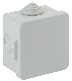 Коробка распаячная ОУ КОР 65х65х50мм с гермовводами 4 вх. IP54 ЭРА Б0037445