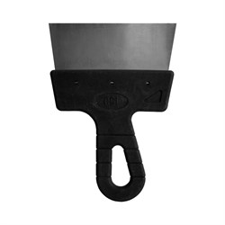 Шпатель  40мм гладкий нерж. сталь с пластмассовой ручкой БИБЕР (10шт/уп) 35201