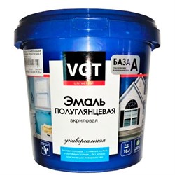 Эмаль VGT ВД-АК-1179 унив.п/глян.супербел.база А, 1кг (6шт) 17894