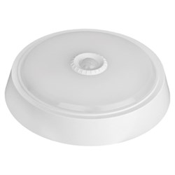 SPB-3-10-4K-MWS ЭРА светодиод. св-к 10Вт 4000К 800лм круг 155х35 белый с настр. датч. Под заказ Б0036414