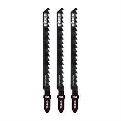 Пилки для эл. лобзика по дереву  74х4мм БИБЕР быстрый рез, Т-244D (3шт/уп) 85282