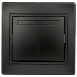 1-103-05 Intro Переключатель, 10А-250В, IP20, СУ, Plano, антрацит Под заказ Б0044562