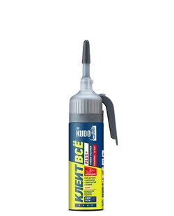 Клей монтажный "КУДО" PLUS+ клеит все  на основе гибридных полимеров белый автоподача100 мл (12шт) KX-A02W
