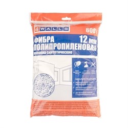 Фибра полипропиленовая, размер 12мм 600 гр/12 шт, 4WALLS FBV002V