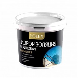 Гидроизоляция  1кг акриловая финишная SOLEX (уп 12шт) 6000021