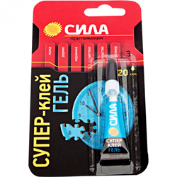Секундный клей СИЛА Супер-клей ГЕЛЬ  BL-1  3 гр C0039396
