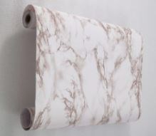 pm072 DEKORON 45 см/8 м мрамор бело-бежевый 00100021