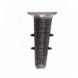 Угол внутренний для плинтуса 70мм "Деконика" Алюминий темный 187 (20шт/уп) Д-П70-В 187 АЛМ ТЕМ