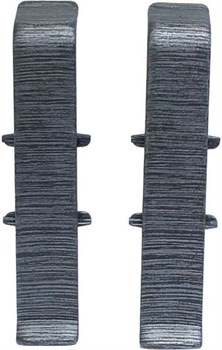 Соединитель для плинтуса 70мм "Деконика" Алюминий темный 187 (20шт/уп) Д-П70-С 187 АЛМ ТЕМ