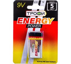 Элемент питания Трофи 6LR61-1BL ENERGY POWER Alkaline крона (1шт/уп) C0034928