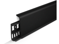 Плинтус напольный с кабель-каналами 70мм "Деконика" Черный 007 (20шт/уп) Д-П70 007 ЧЕР