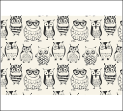 pr073 DEKORON 45 см/8 м декор совы маленькие																								 00102220