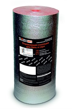 Изоляция отражающая для бань и саун НПП-К-ЛФ5*1000МЛ*30м Globex Эксперт Grey 8004603