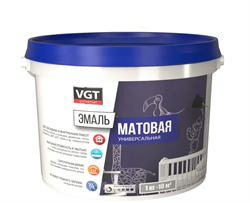 Эмаль VGT ВД-АК-1179 унив.мат.красно-коричневая RAL 3009 2,5кг (4шт) 31588