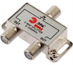 Делитель ЭРА SIMPLE TV  2 ответвления под F разъём 5-1000 МГц (1шт/уп) Б0048320