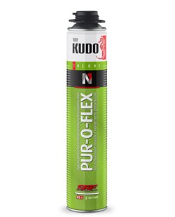 Пена профессиональная KUDO PROFF PUR-O-FLEX,всесезонная (-10) 1000мл (12шт) KUPP10FL35+