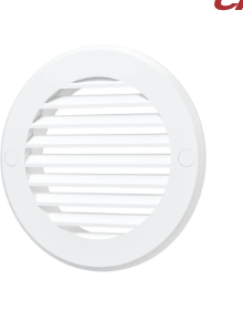 Решетка вентиляционная РК фланец D100 D136 пластик ERA  10РК