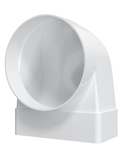 Переходник СКФП D100 90° 55х110 пластик ERA  511СК10ФП