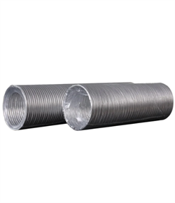 Воздуховод ВА D100 гофрированный L3м алюминий ERA (Длина 3 м, толщина 60мкм) 10ВА