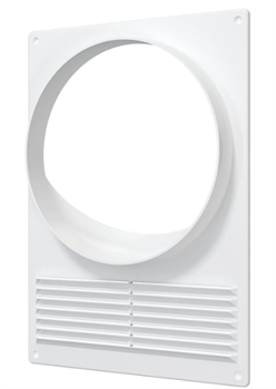 Площадка торцевая ПТПР фланец D130 решетка 180х250 пластик ERA  130ПТПР