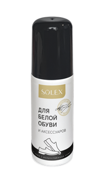Средство по уходу за обувью SOLEX белый 0,75мл флакон(уп28) 00972279