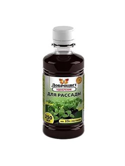 Удобрение БИОГУМУС ДОБРОЦВЕТ для рассады 0,25л флакон (уп 6) 08974816