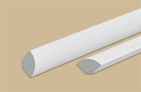 Угол внутр.вспенен. округлый 10х10мм 2,7м "Идеал", 229 Дуб латте (30шт/уп) УвО10 229 ДУБ ЛАТ