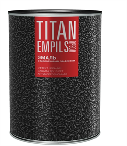 Эмаль с молотковым эффектом «ОРЕОЛ» алкидно-стирольная «ТИТАН» коричневая 0.8 кг (4шт/уп) 77660