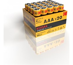Элемент питания  Kodak LR03-20 bulk XTRALIFE Alkaline (20шт/уп) Б0054764