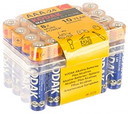 Элемент питания Kodak LR03-24 plastic box MAX SUPER Alkaline [24 3A PVC] (24шт/уп) Б0014326