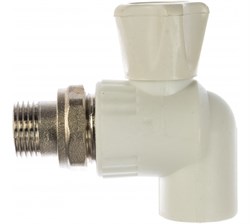 Кран шаровой для радиатора угловой 20х1/2" (60/10) (Valfex) ЗАВОД ВАЛФ-РУС  10148020