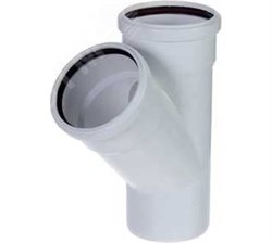 Тройник 45° 110-110 вн.канализ.(18) VALFEX  22110110