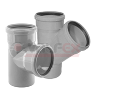 Тройник 45° 110-75 вн.канализ. (25) VALFEX 22110075