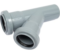 Тройник 45°  40-40 вн.канализ.(200/8) VALFEX  22040040