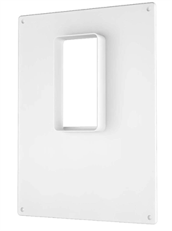 Площадка торцевая ПТВ фланец 50х110 вертикальная 180х250 пластик ERA  511ПТВ