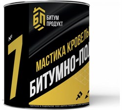 Мастика Битумная Полимерная Кровельная БИТУМ ПРОДУКТ  2,0кг банка (уп 6) 00120