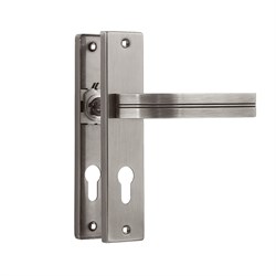 Ручка дверная  НОРА-М 706К  на планке  комплект ручек - Матовый никель - 61,5 мм 19520