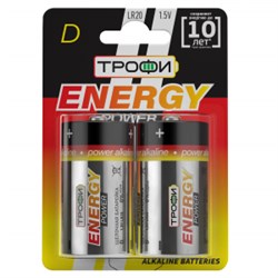 Элемент питания Трофи LR14-2BL ENERGY POWER Alkaline (2шт/уп) C0034932