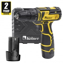 Дрель-шуруповерт аккумуляторная KOLNER KCD 12-2L (АКБ и ЗУ в компл) 4610264001871 - фото 74695