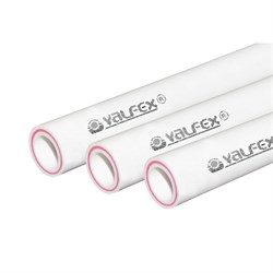 Труба арм.стекловолокном SDR 7.4 PN20  ф63х8,6мм (24) (Valfex), 4м БЕЛАЯ 10105063