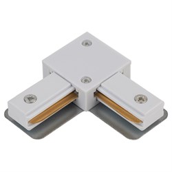 Коннектор ЭРА TR-1PA-LС-WH L-образный для однофазного шинопровода белый Под заказ Б0054465