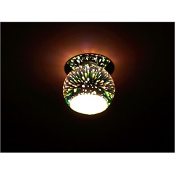 Светильник DK 88-3  ЭРА декор "3D звездный дождь" G9 220V 35W серебро/мультиколор Б0032369-