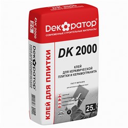 Клей плиточный DK 2000 25кг Декоратор (56шт) 00-00002458